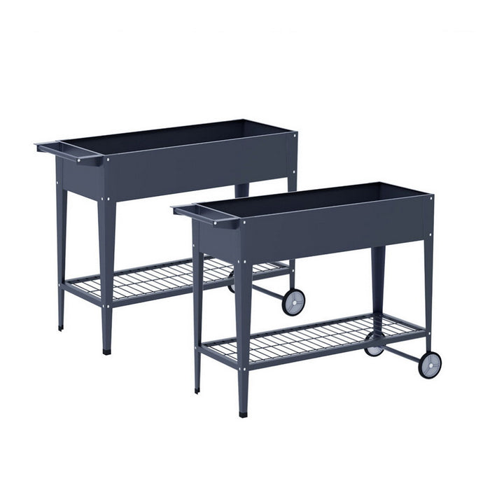 Raised Garden Bed X2 Elevated 100X40X80cm Planter Box Raised Container Herb