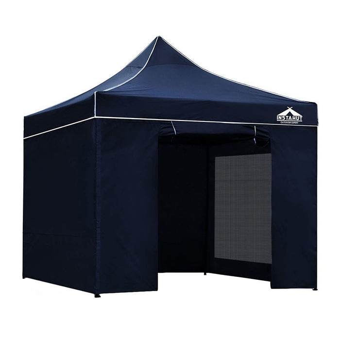 Gazebo Pop Up Marquee 3X3M Folding Wedding Tent Gazebos Shade Navy