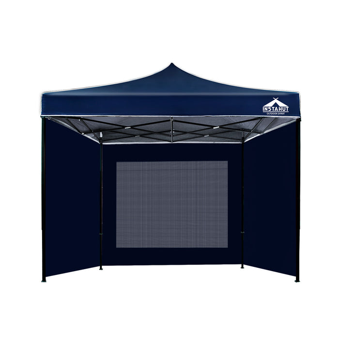 Gazebo Pop Up Marquee 3X3M Folding Wedding Tent Gazebos Shade Navy