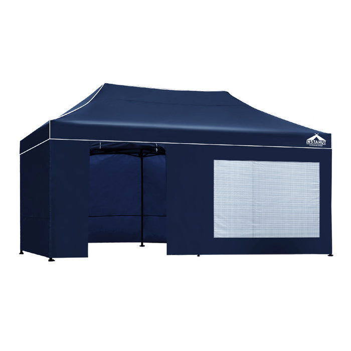 Gazebo 3X6 Pop Up Marquee Folding Tent Wedding Gazebos Camping Outdoor Shade Canopy Navy