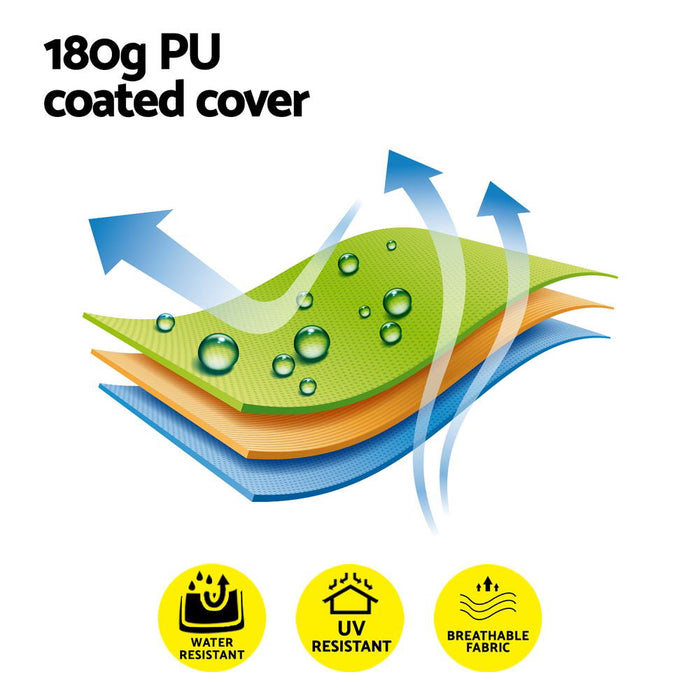 Gazebo Outdoor Bbq Grill Patio Garden Marquee Shade Shelter Shelf Hooks Beige