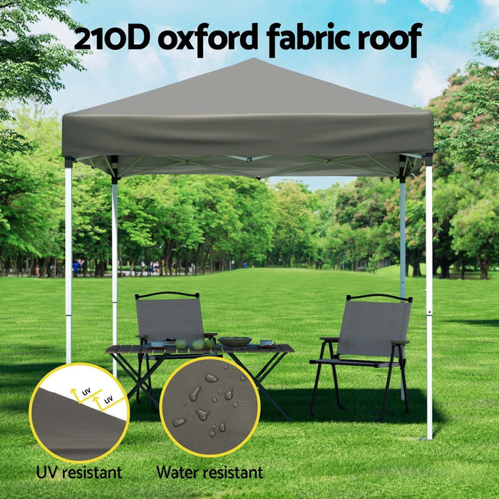 Gazebo 2X2M Outdoor Patio Garden Marquee Shade Grey