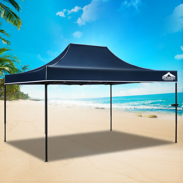 Gazebo Pop Up Marquee 3X4.5M Folding Tent Wedding Outdoor Camping Canopy Gazebos Shade Navy