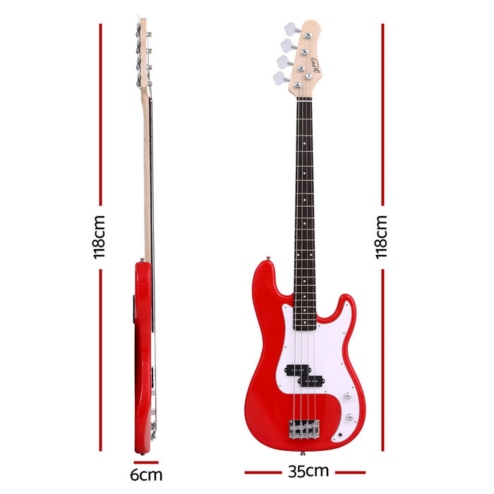 Electric Guitar Bass  47 Inch Red