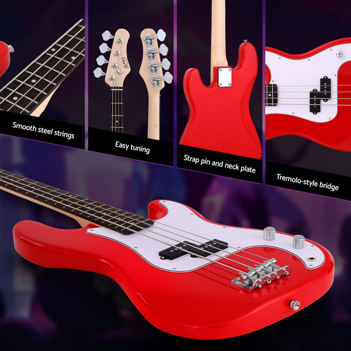 Electric Guitar Bass  47 Inch Red