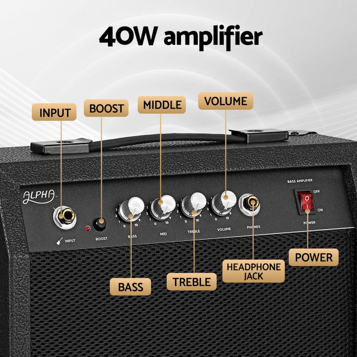 40W Bass Guitar Amplifier Portable