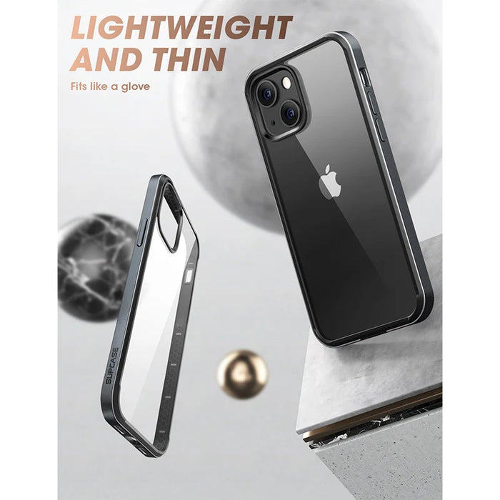 For Iphone 13 6.1 Inch 2021 Release Ub Edge Slim Frame Case With Tpu Inner Bumper & Transparent Back