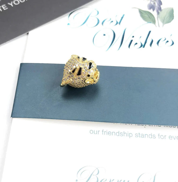 925 Sterling Silver Golden Tiger Bead Luxury Summer Charm For Jewelry Making