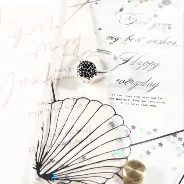 925 Sterling Silver Rebel Street Black Skull Ring Fine Punk Jewelry For Women Autumn