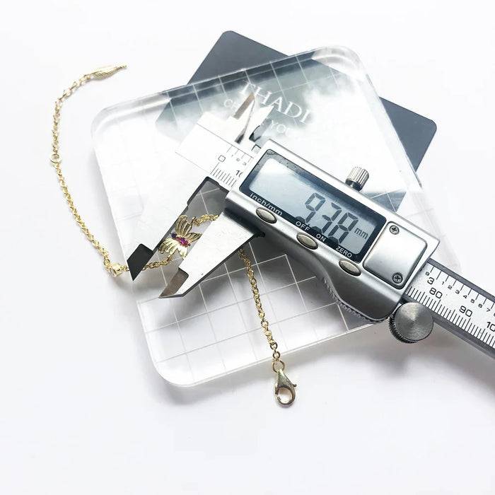 925 Sterling Silver Gracile Butterfly Gold Bracelet Link Chain Romantic Gift Fashion Jewelry For Women Magical Garden