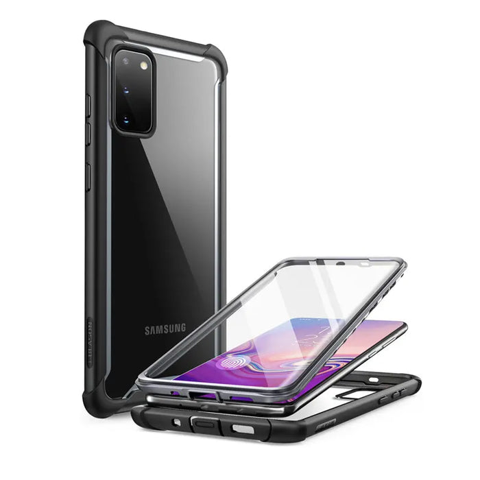 For Samsung Galaxy S20 / S20 5G 2020 Clear Rugged Case With Built-In Screen Protector