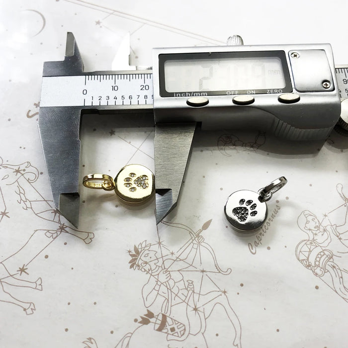 925 Sterling Silver Autumn Cat Paw Pendant Gift For Women