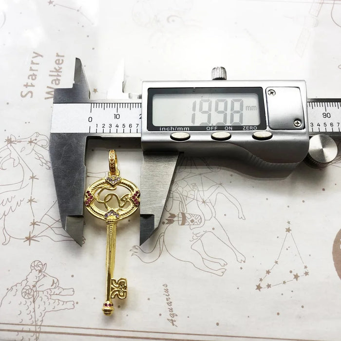 925 Sterling Silver Romantic Pure Seduction Key Pendant Fine Jewelry For Men & Women