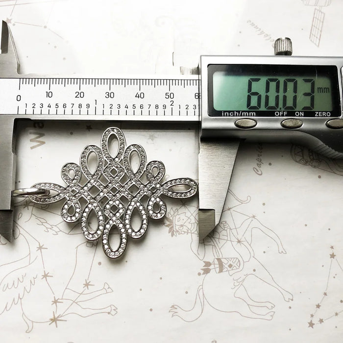 925 Sterling Silver Love Knot Pendant Fashion Accessory For Women