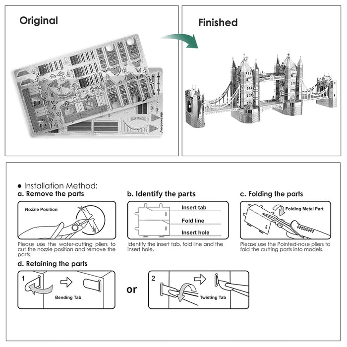 London Tower Bridge 3D Puzzle Perfect Gift For Adults
