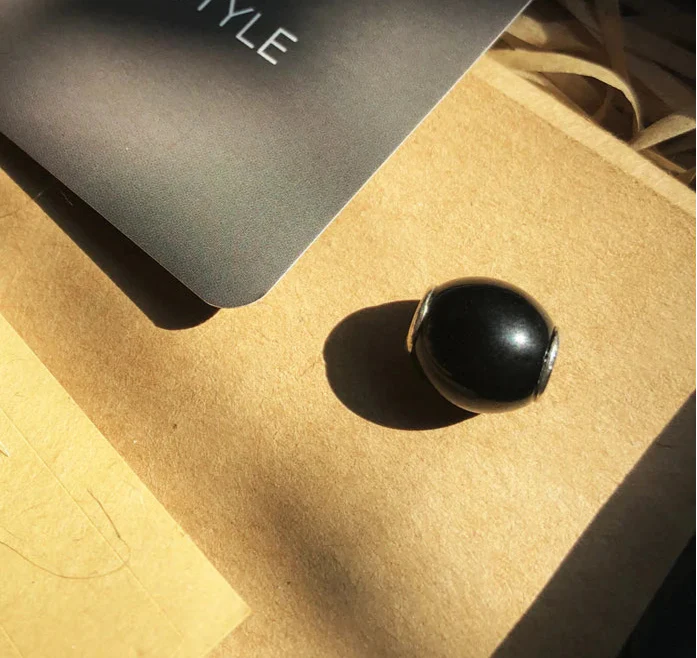 925 Sterling Silver Beads Black Charms For Women & Men