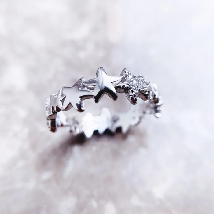 925 Sterling Silver Ocean Spirit Starfish Ring For Women