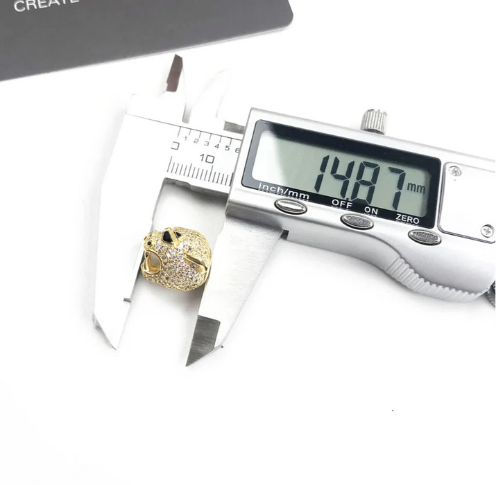 925 Sterling Silver Golden Tiger Bead Luxury Summer Charm For Jewelry Making