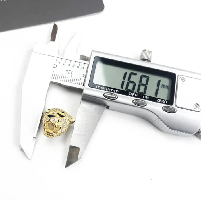 925 Sterling Silver Golden Tiger Bead Luxury Summer Charm For Jewelry Making