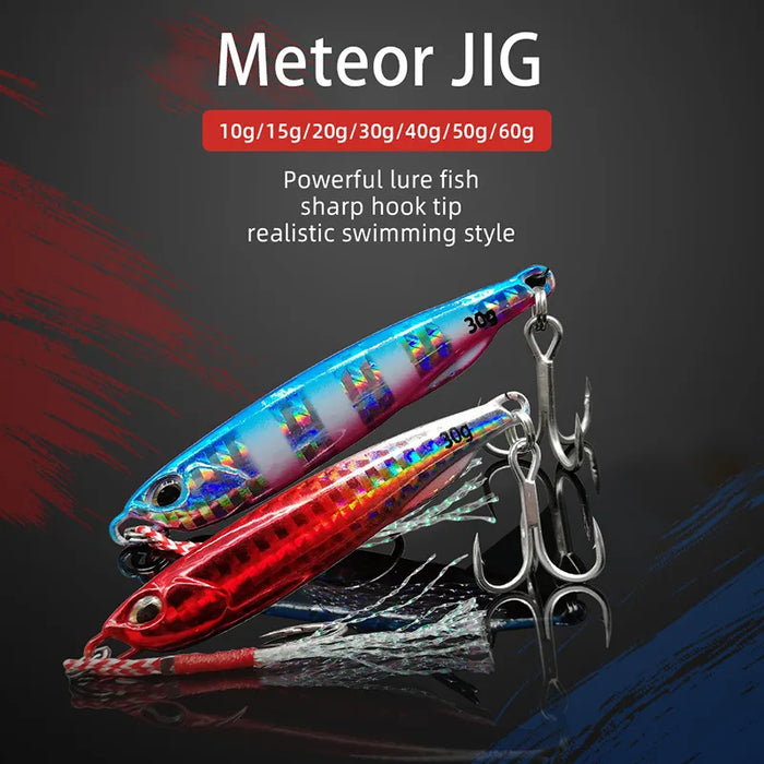 2021 Japanese Metal Jig Spoon 10 50G For Shore Casting & Jigging Sea Bass Lure