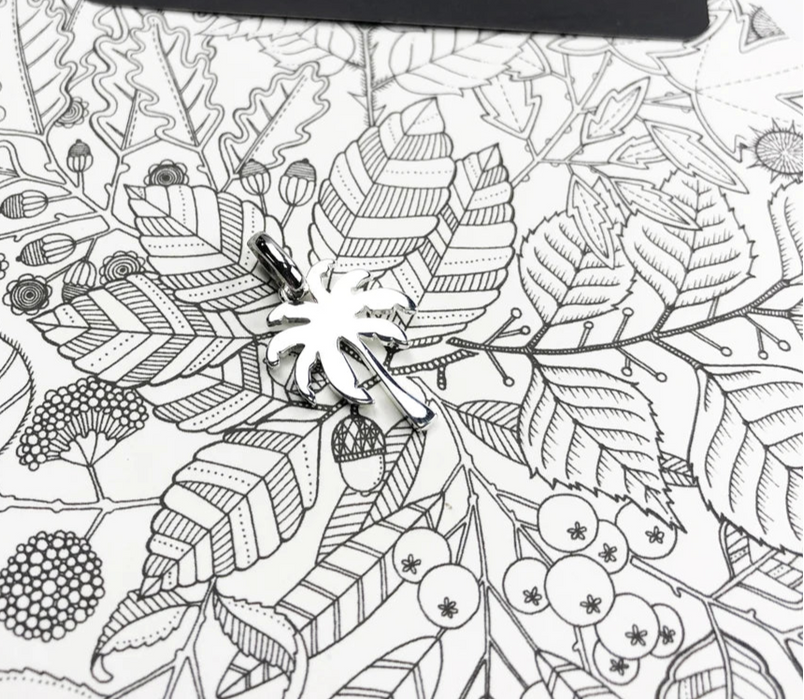 925 Sterling Silver Coconut Palm Tree Pendant European Style Gift For Women & Men