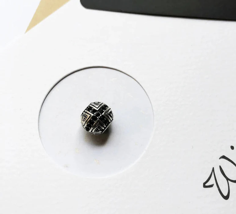 925 Sterling Silver Faith Bead Cross Charm For European Karma Bracelets