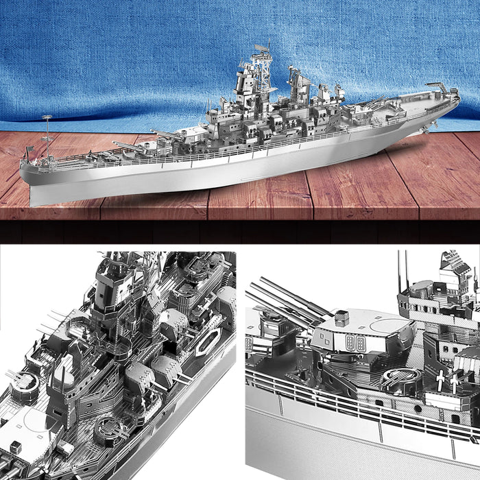 Diy 3D Metal Battleship Puzzle For Adults