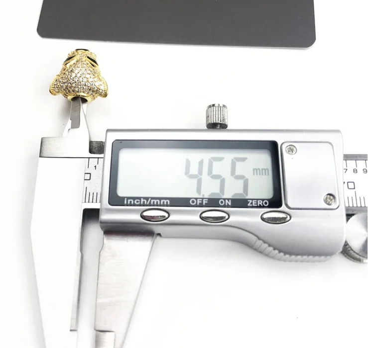 925 Sterling Silver Golden Tiger Bead Luxury Summer Charm For Jewelry Making