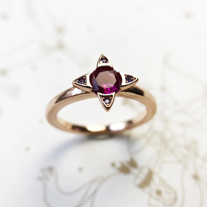 925 Sterling Silver Colourful Stones Paradise Ring Jewelry For Women