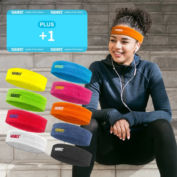 High Quality Cotton Sweat Headband Men & Women Yoga Sports Safety