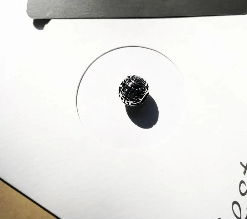 925 Sterling Silver Ethno Black Beads Great Blessing Charm For Women And Men