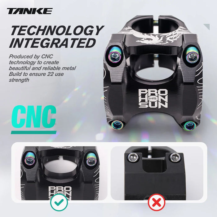 Ultralight Mtb Stem 31.8×28.6Mm For Dh / Am / Xc Bikes