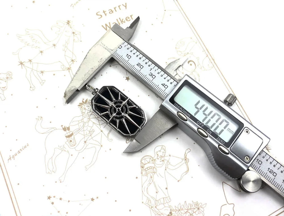 925 Sterling Silver Winter Star Compass Pendant Fine European Style Jewelry For Men & Women