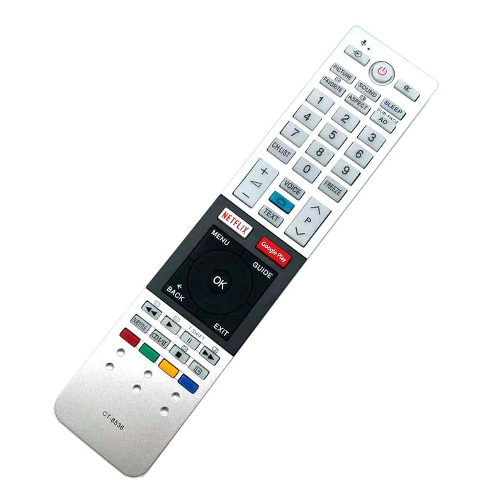 For Toshiba Tv With Netflix Google Play Key 49U7750 55U775075U7750 Without Voice Replacement Remote Control Ct-8536