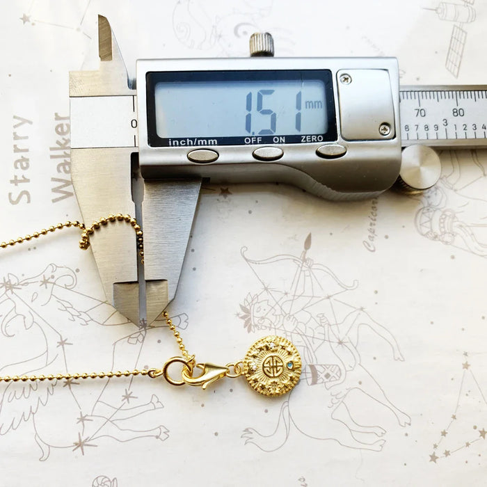 925 Sterling Silver Lucky Coin Charm Necklace For Women And Men