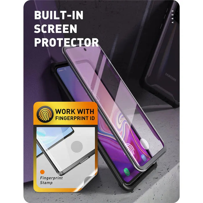 For Samsung Galaxy S20 / S20 5G 2020 Release Ares Full-Body Rugged Clear Bumper Case With Built-In Screen Protector