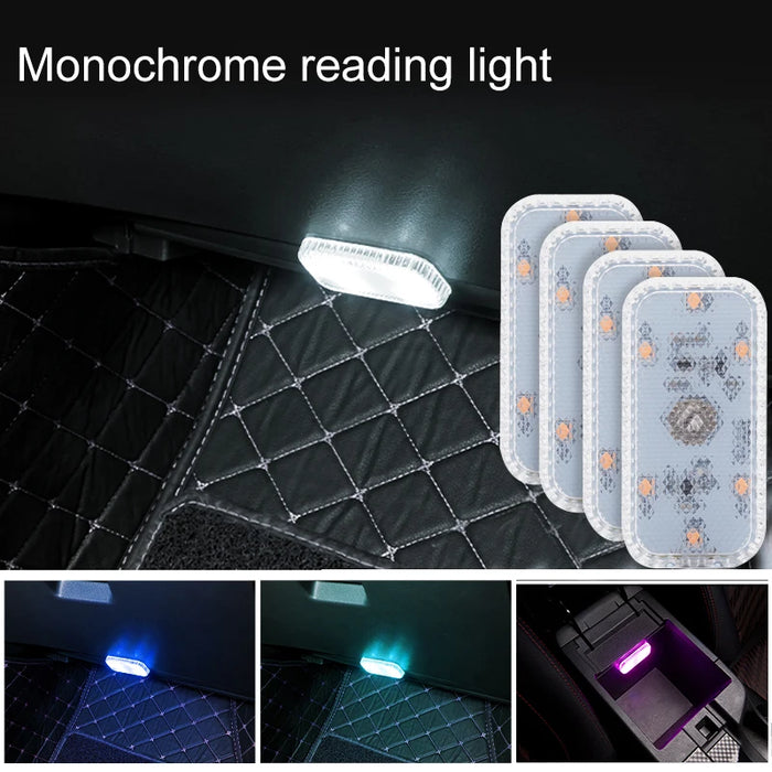 Mini Wireless Led Touch Light For Car Interior Usb Charging
