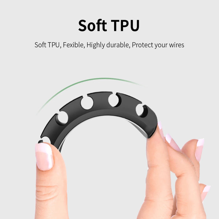 Cable Organizer Usb Cable Wire Holder Headphone Earphone Mouse Charger Cord Protector Desk Winder Clip Cable Management