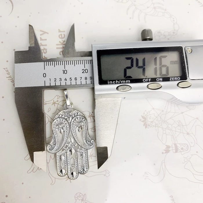 925 Sterling Silver H & Of Fatima Pendant Fashion Jewelry For Women & Men