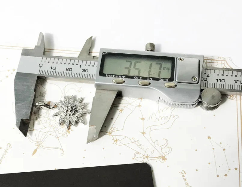 925 Sterling Silver Romantic Gift Necklace Edelweiss Bijoux For Women