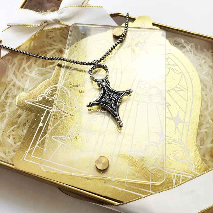 925 Sterling Silver Traditional Rebel Ethno Cross Necklace Strand Jewelry For Men And Women