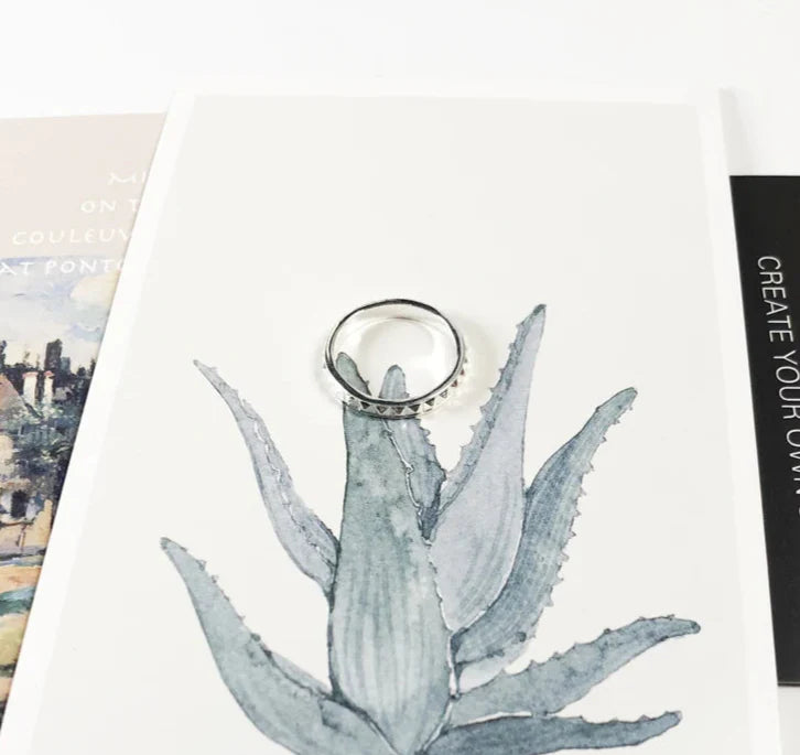 925 Sterling Silver Studs Wedding Band Ring Europe Style Fine Jewelry For Women & Men Punk