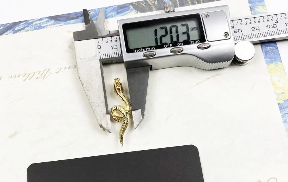 925 Sterling Silver Golden Snake Pendant Seductive Summer Style S Gift For Her
