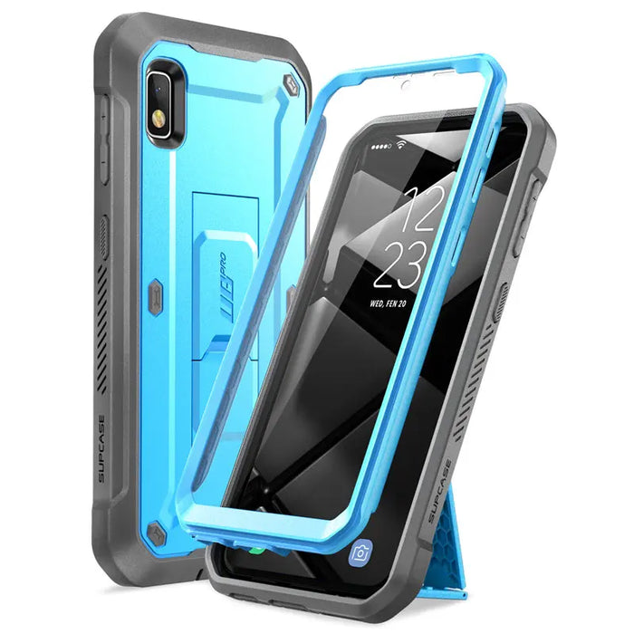 For Samsung A10E 2019 Rugged Holster Case With Built-In Screen Protector & Kickstand