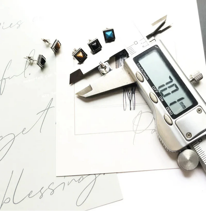 925 Sterling Silver African Autumn Studs For Women