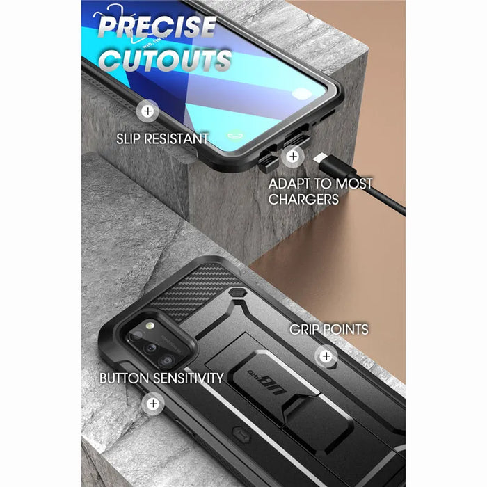 For Samsung A41 Full Body Holster 2020 Release Ub Pro Rugged Case With Built-In Screen Protector