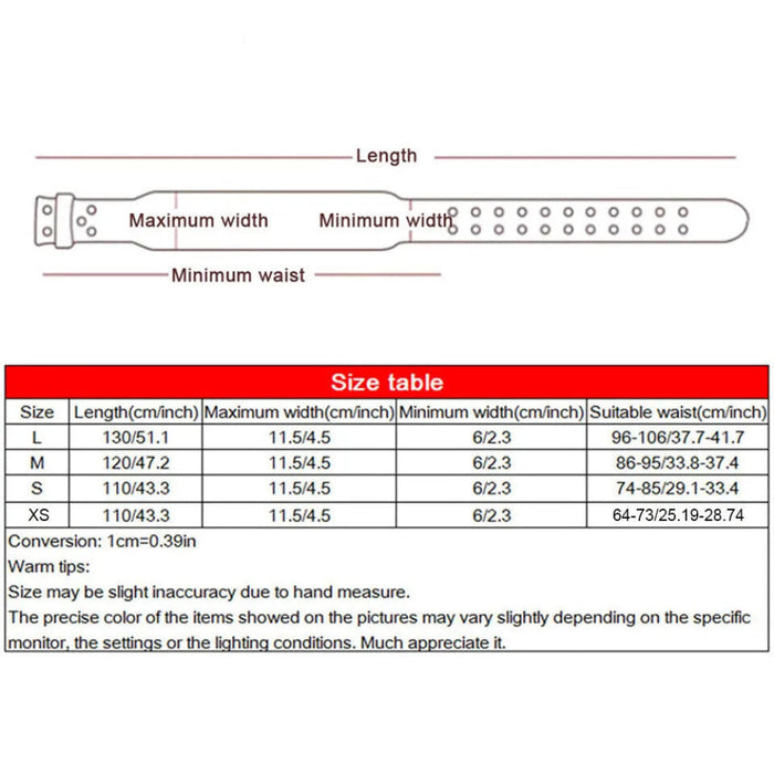 Powerlifting Belt For Weightlifting & Bodybuilding Wide Training Waist Protector