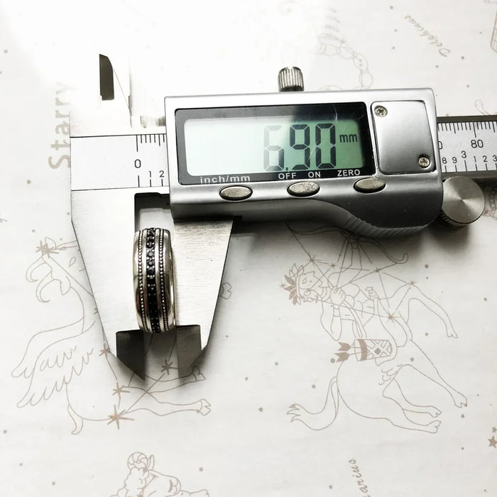 925 Sterling Silver Vintage Cz Lane Ring Men & Women Fine Jewelry