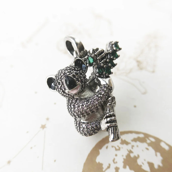 925 Sterling Silver Koala Summer Pendant Power Animal Gift For Women & Men