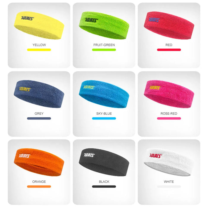 High Quality Cotton Sweat Headband Men & Women Yoga Sports Safety